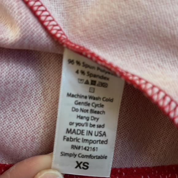 Red with white zipper dress-DONATED - Picture 7 of 8